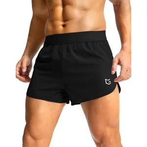 G Running Shorts for Men 3 Inch Lighweight Quick Dry Workout Gym Athletic Jogging Shorts with Inner Key Pocket.