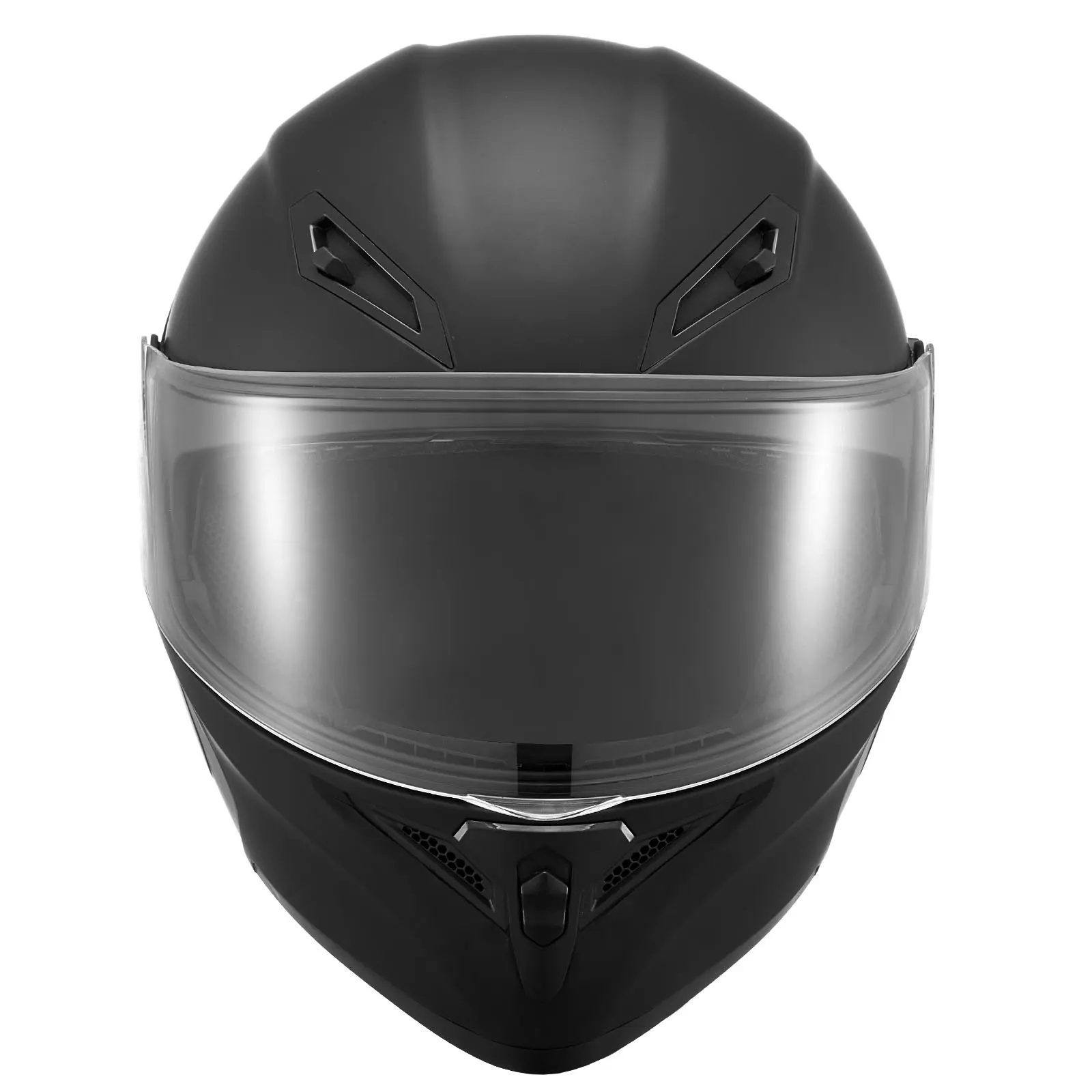 Motorcycle Helmet, Modular, Adult Motocross Dirt Bike Helmet with Large Clear Visor, Comfortable Motorbike Racing Street with Detachable Liner for Men & Women, DOT Approved, (Matte Black, XL)