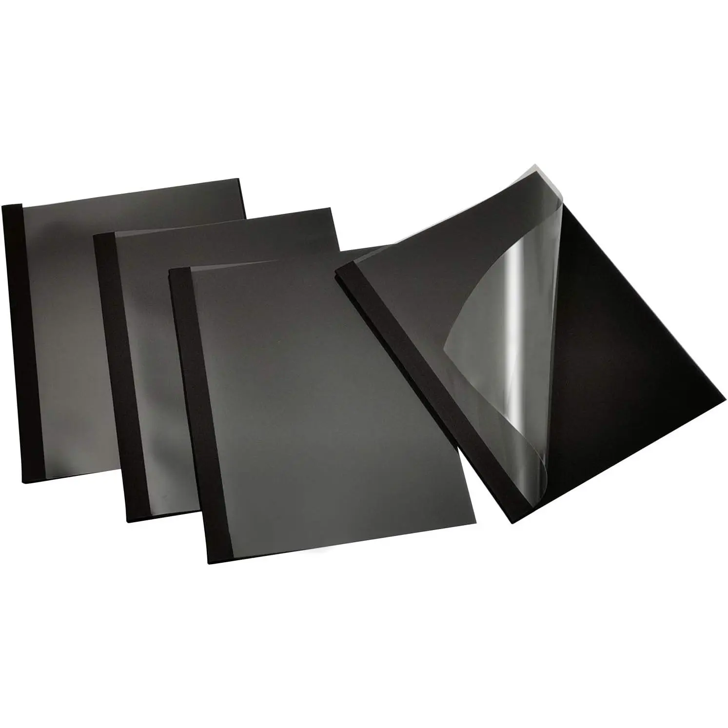 TBC6-25-BK Thermal Binding Covers, 1/4 Inch, Black, Letter Size Holds 55 Sheets, 25 Pack