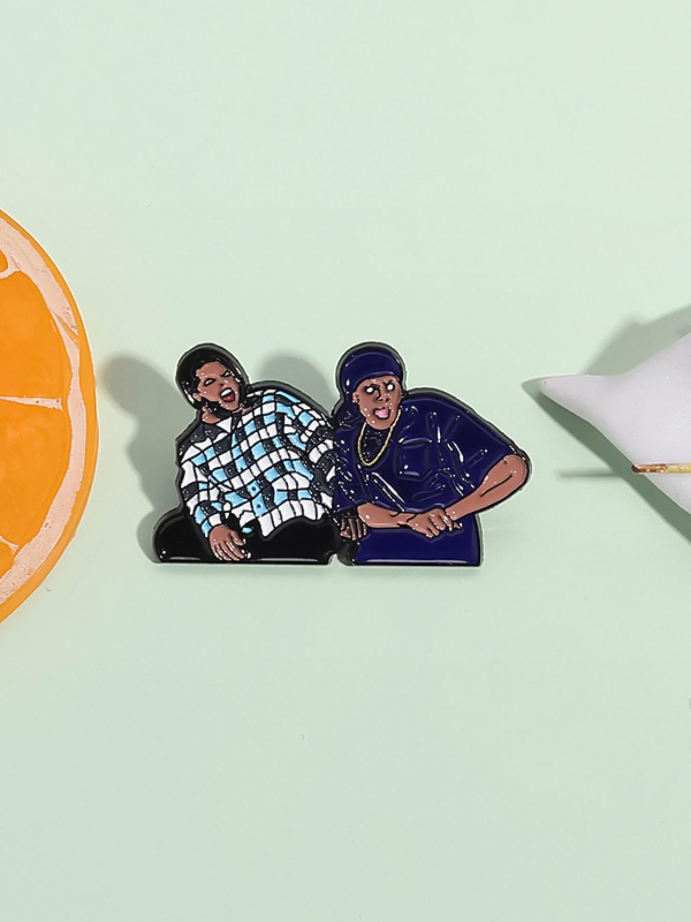 Unisex Punk Style Cartoon Character Brooch, Fashion Alloy Badge for Daily Clothing Decor, Trendy All-match & Exquisite Brooch for Birthday Gift, Fashion Accessory, Men Accessories