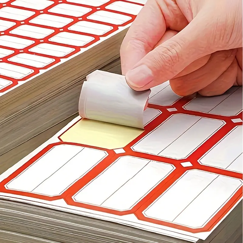 398pcs Self-Adhesive Label Stickers - Handwritten Price and Food Date Markers for Kitchen Organization and Office Supplies