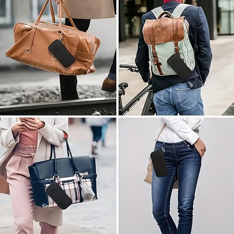 Portable Glasses Case, Glasses Storage Bag, Glasses Organizer, Glasses Case for Phone, Headphones, Glasses and Cards, Perfect Gift, Sunglasses Holder Clip