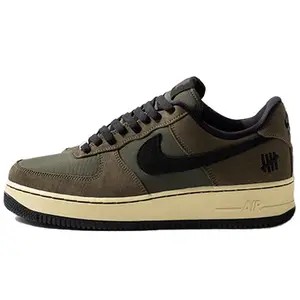 UNDEFEATED x Nike Air Force 1 Low Top Sneakers – Ballistic Olive Green, Unisex, Comfortable & Versatile Verifiable, with credentials and supporting global authentication