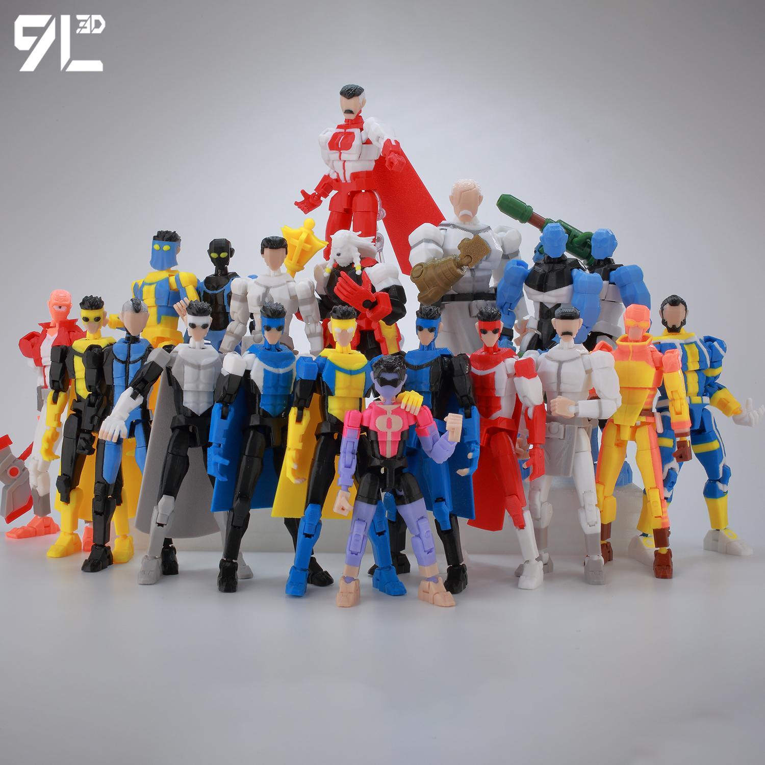 9L3D Dummy13 Invincible Boy Hero Oliver Figure Lucky13 3D Printed T13 Stress Relief Collectible Action Figure Titan13popular popular 9L3D Dummy13 Invincible Boy Hero Oliver Figure Lucky13 3D Printed T13 Stress Relief Collectible Action Figure Titan13popular popular