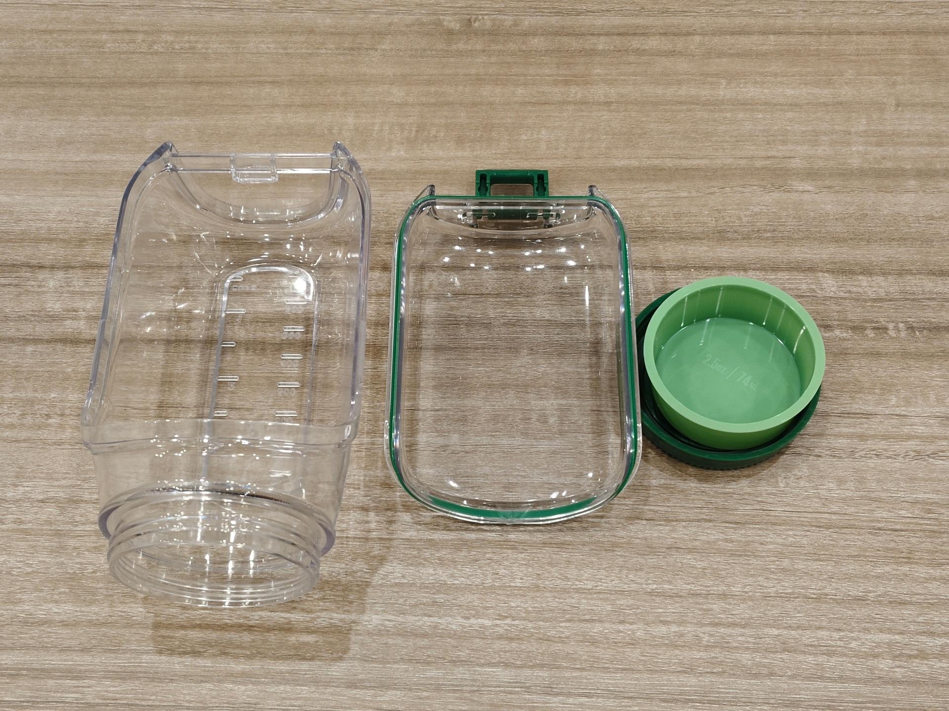 Portable Salad Container with Leakproof Dressing Compartment, Fresh & Easy Meal Prep Jar, Eco Friendly Plastic, Perfect for Home, Work, Travel, Fitness, and On the Go Healthy Storage Reusable Stackable Kitchen