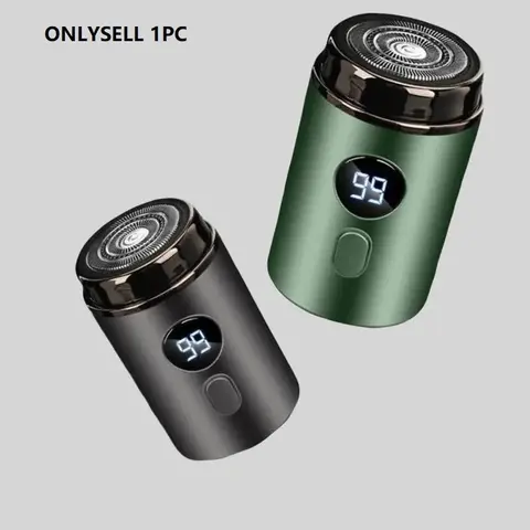 Electric Mini Shaver, Waterproof Portable USB Rechargeable Razor with LCD Display, Washable Men's Travel Shaver, Perfect for Home and Travel Use, Cordless Rechargeable Shaver