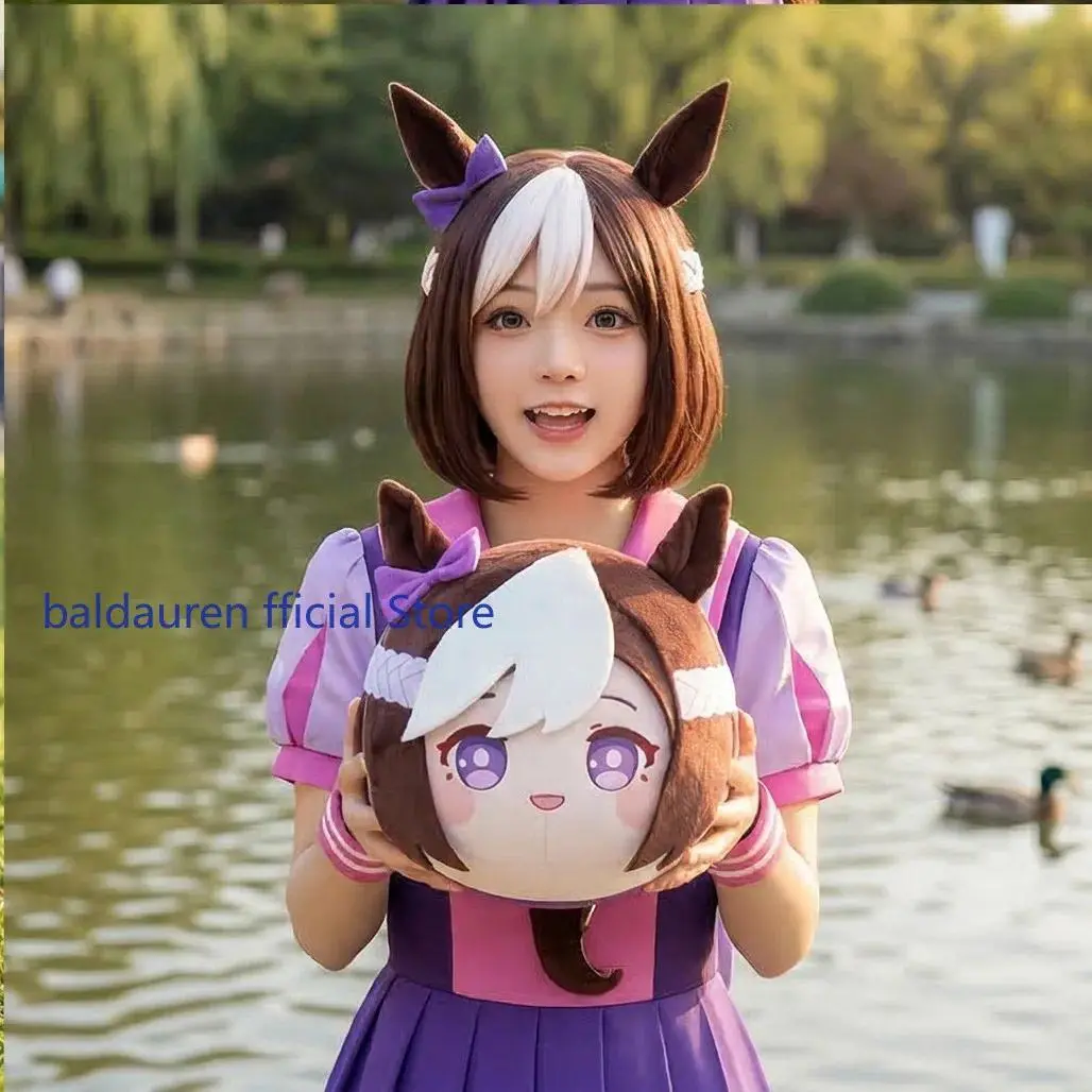 Umamusume: Pretty Derby Oguri Cap Tokai Teio Gold Ship Special Week Plushies Throw Pillow 30CM Plush Pillow Lying Prone Cushion
