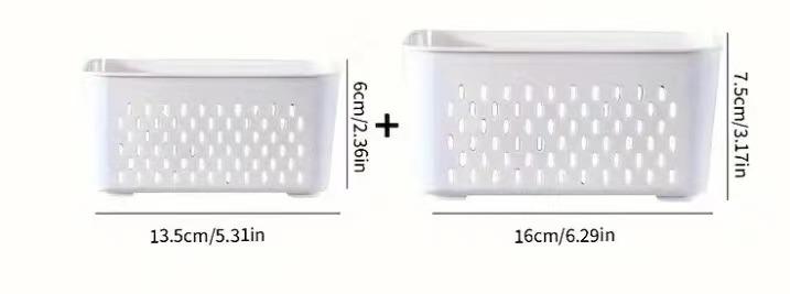 "Kitchen Organization TikTok Made Me Buy It |   Stackable Drainable Produce Bins"