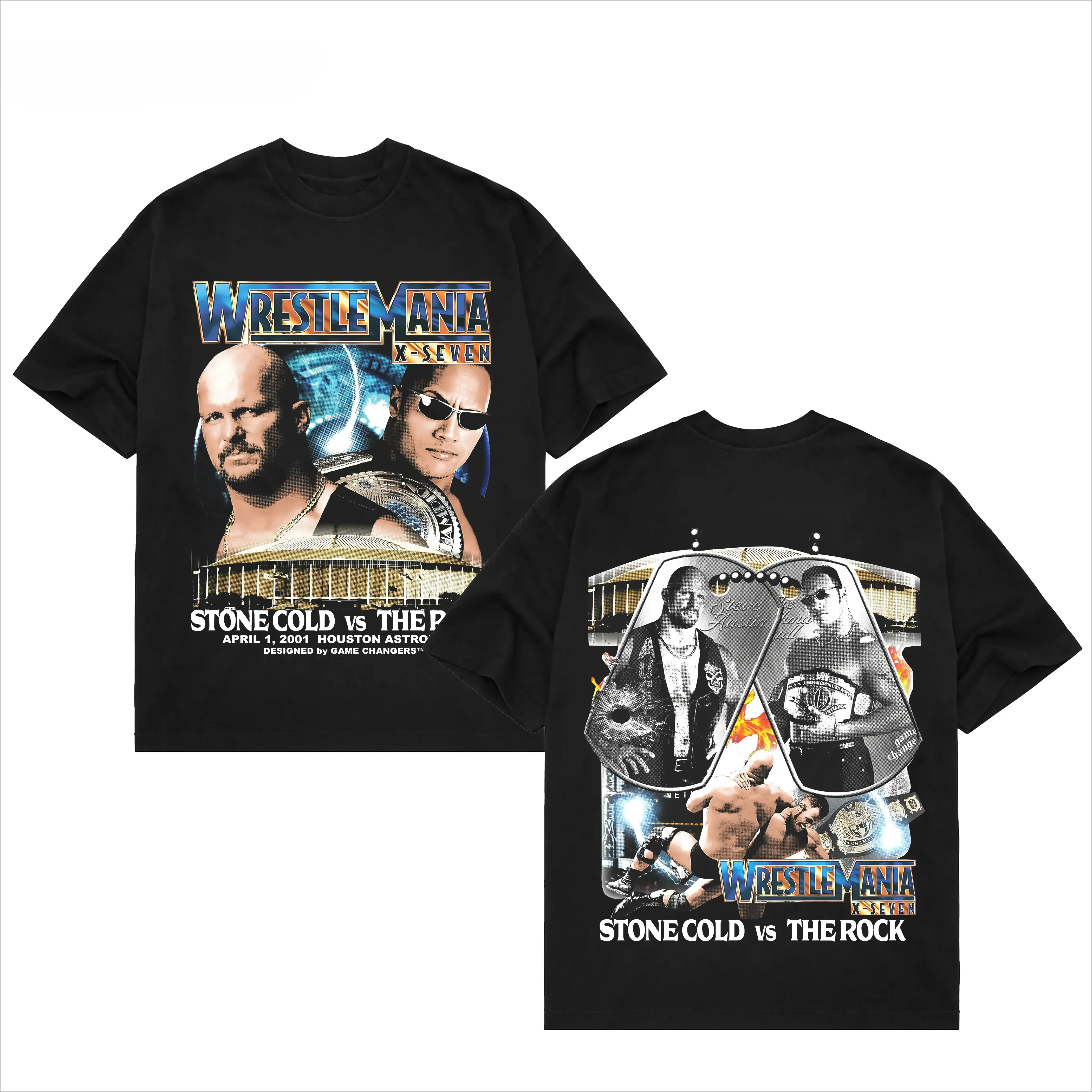 WRESTLEMANIA 17 TEE, Wrestling Graphic Tee, WWE Tee, Sports T-shirt, Athlete Shirt, Wrestling Gift Streetwear Crewneck Clothing