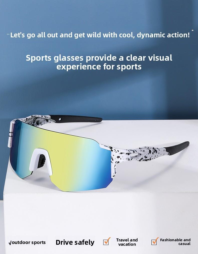 Cycling Sunglasses, Windproof UV400 Sports Eyewear for Outdoor Fishing, Hiking, Mountain Bike & Road Biking