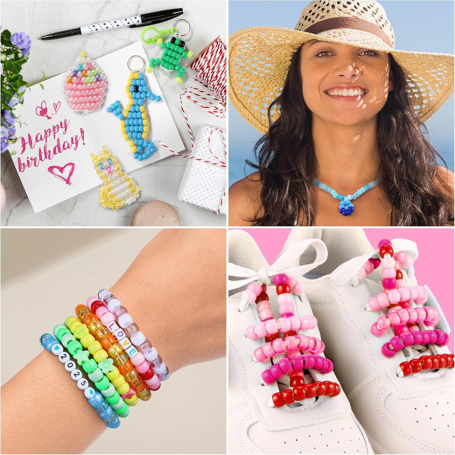 Pony3 Bead Set for DIY Crafts - 1500 Beads, 30 Designs,  Perfect for Boys & Girls Birthday Parties & Homemade Gifts teacher appreciation gifts love gift confetti