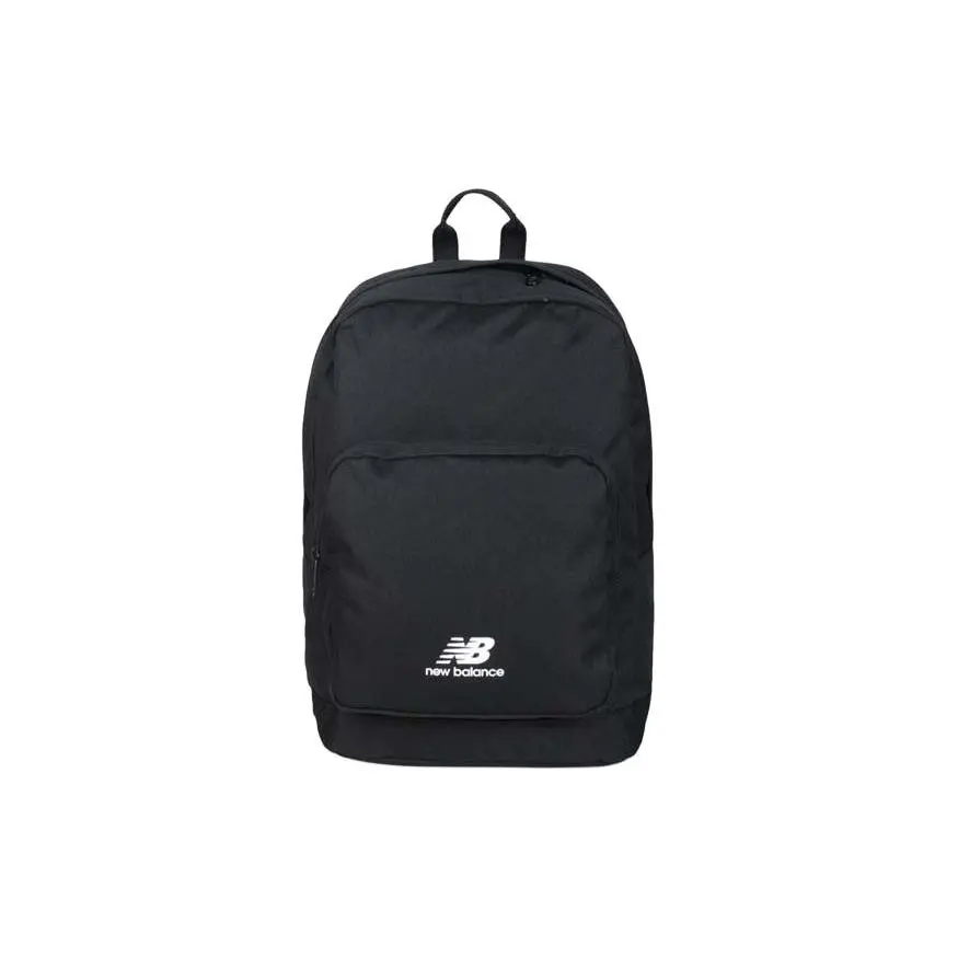 New Balance 20L Polyester Backpack with Brand Logo Print – Men’s Classic Black
