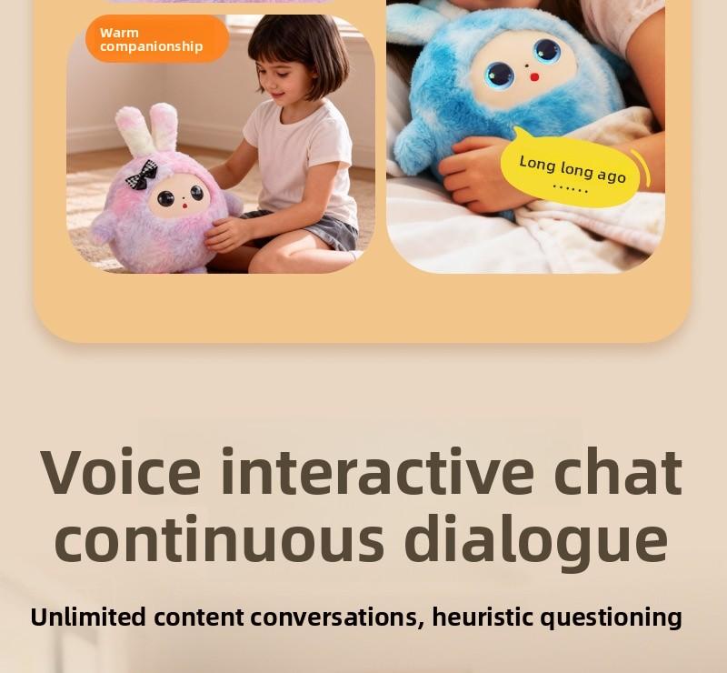 AI Smart Interactive Plush Toy,Talking Doll,eyes light up AI Robot, Kids Gift, Electronic Pet Companion for Children,Stuffed Toys,Robot toy, Interactive toy,