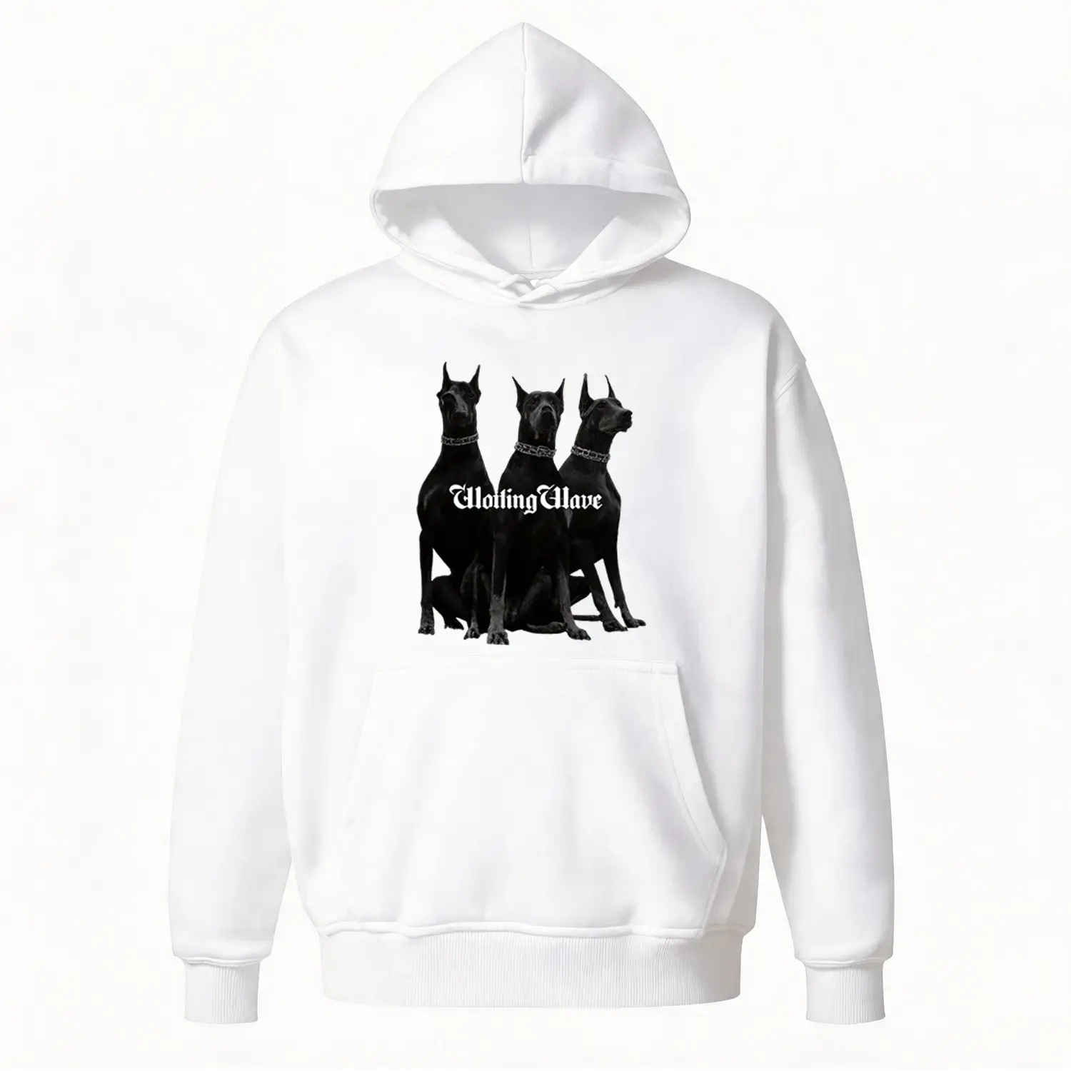 Y2K Hoodie Graphic Hoodie Doberman Dog Print, 90s Style Vintage Streetwear Oversized Hoodie, Unisex Fleece Baggy Sweatshirt, Cozy Comfortable Casual Wear, Minimalist Aesthetic Everyday Hoodie, Trendy Gifts for Him Her Birthday, Cheap Loungewear Versatile