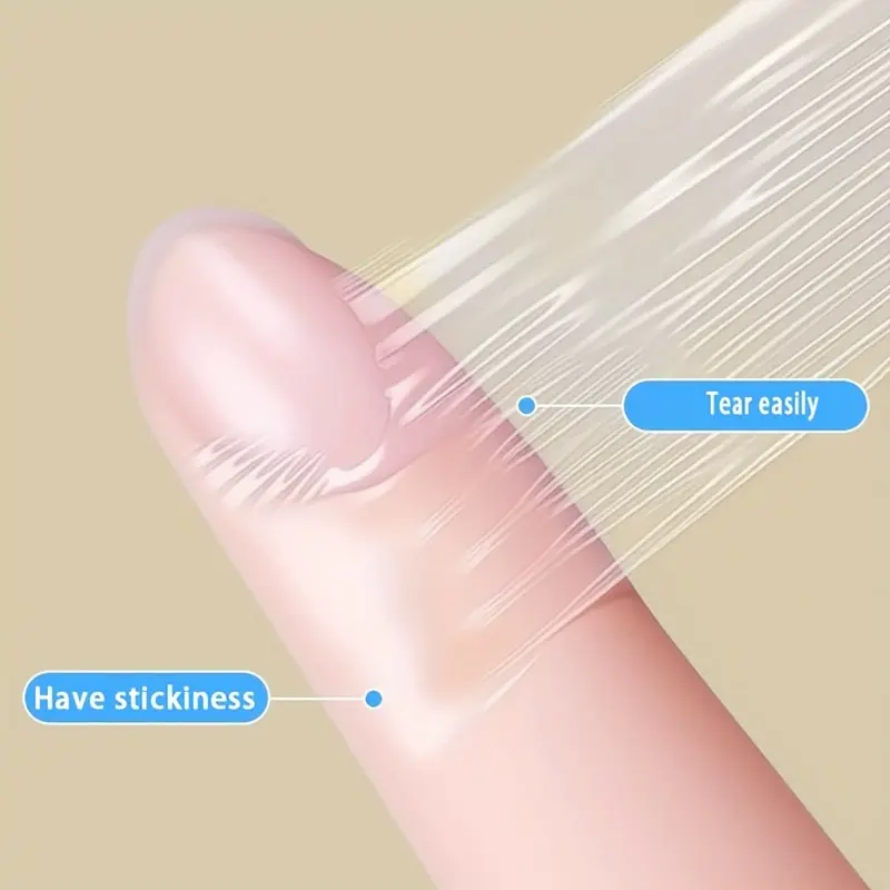 Transparent Self-Adhesive Bandage Roll, PU Material Tape, Portable Finger Protection, Finger Bandages, Adhesive Bandage Wrap, Prevents Water Entry, Ideal for Travel Essentials