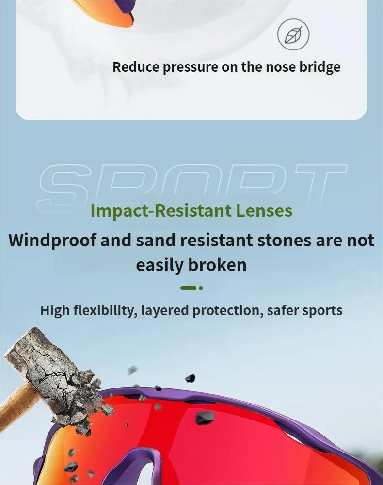 7-Pack Professional Sports Sunglasses – HD Clear Vision Windproof, UV400 Anti-Glare Protection, Unisex Outdoor Goggles for Cycling, Marathon, Mountaineering & All Outdoor Sports