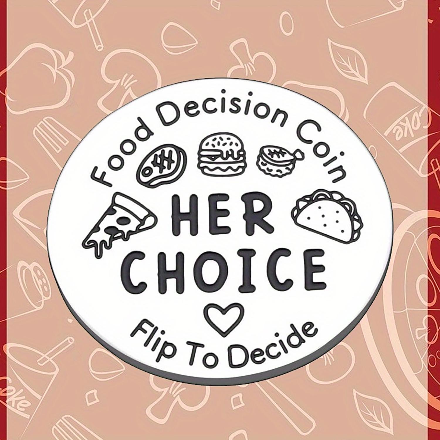 Stainless Steel Couple Choice Coin, 1 Count Couple Gift, Bridal Gift, Party Favors for Wedding Engagement Anniversary, Party Supplies