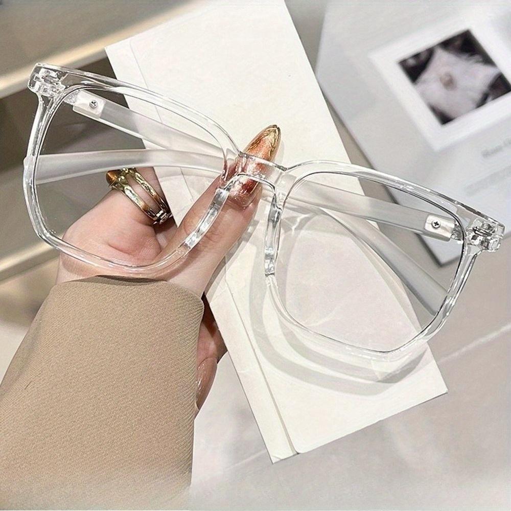 2-Pack Large Frame Reading Glasses with Gray Lens - Presbyopia Eyeglasses Suitable for Women & Men, +0.50 to +1.75 & +4.0 Diopters Strength, Age-Related near Vision