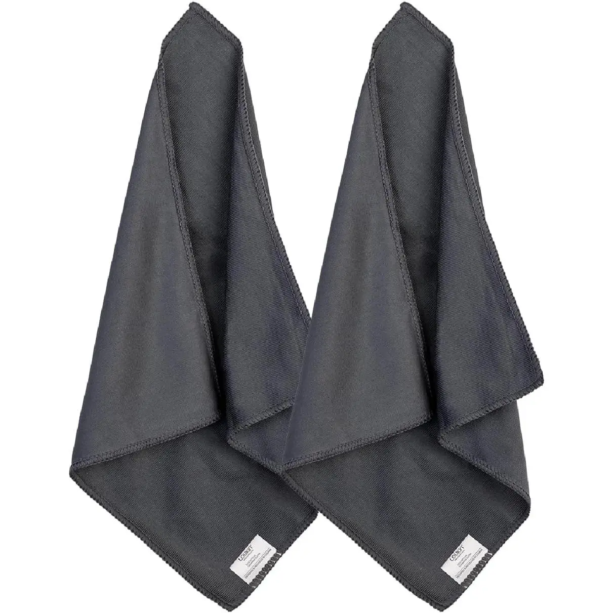 2 Pack Whiteboard Cleaning Cloth, Dry Erase Cleaning Cloth for Classroom,  and Office Use,  and Washable, Grey, 12" x 12"
