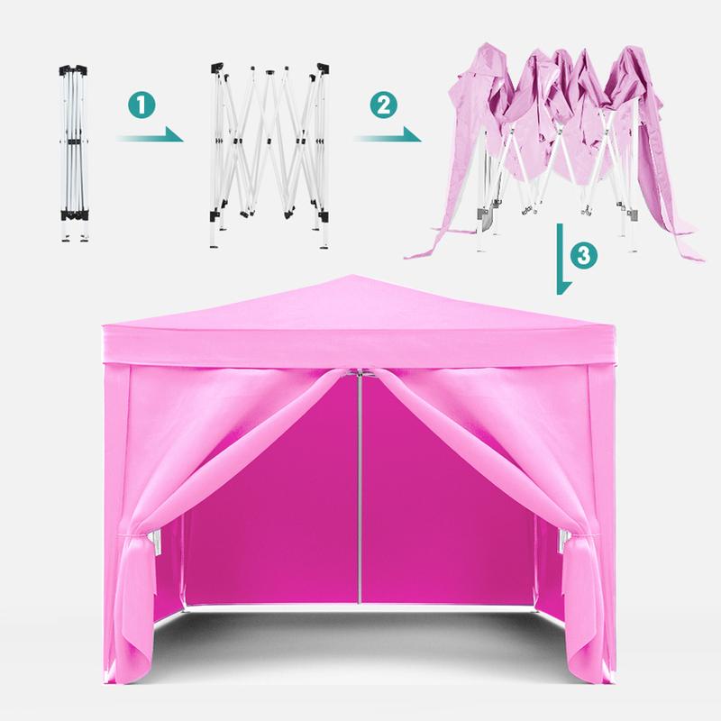 10'x10' Folding Canopy with 4 Removable Sidewalls Outdoor Event Shelter UPF 50+ Gazebo Portable Tents for Parties Beach Camping Wedding EZ Pop Up Canopy 4pcs Weight Bag + Carry Bag 10'x10' Folding Canopy with 4 Removable Sidewalls Outdoor Event Shelter UPF 50+ Gazebo Portable Tents for Parties Beach Camping Wedding EZ Pop Up Canopy 4pcs Weight Bag + Carry Bag