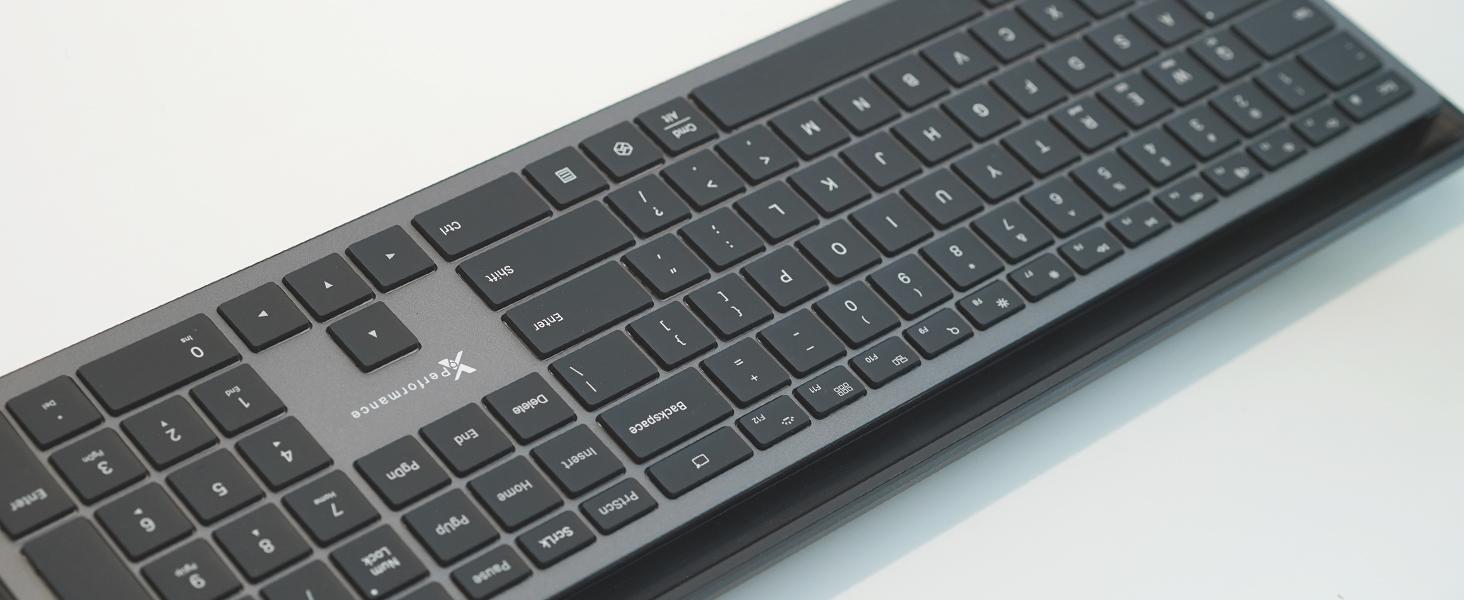 X9 Full Size Bluetooth Keyboard (2.4G + BT) - Rechargeable Multi Device Backlit Wireless Keyboard w/Copilot Key and AI for iPhone, Tablet, PC, Mac, iPad, MacBook, iMac, iOS, Android - Gray X9 Full Size Bluetooth Keyboard (2.4G + BT) - Rechargeable Multi Device Backlit Wireless Keyboard w/Copilot Key and AI for iPhone, Tablet, PC, Mac, iPad, MacBook, iMac, iOS, Android - Gray