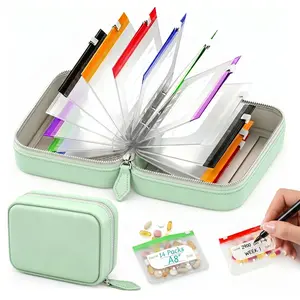 A8 Waterproof Pill Organizer Set,Twice-Daily Large Pill Organizer for Seven Days, Pill Storage with 14 Color-Coded Pouches, Reusable Travel Medicine Organizer for Fish Oils, Vitamins#SummerWins#DealsForYouDays