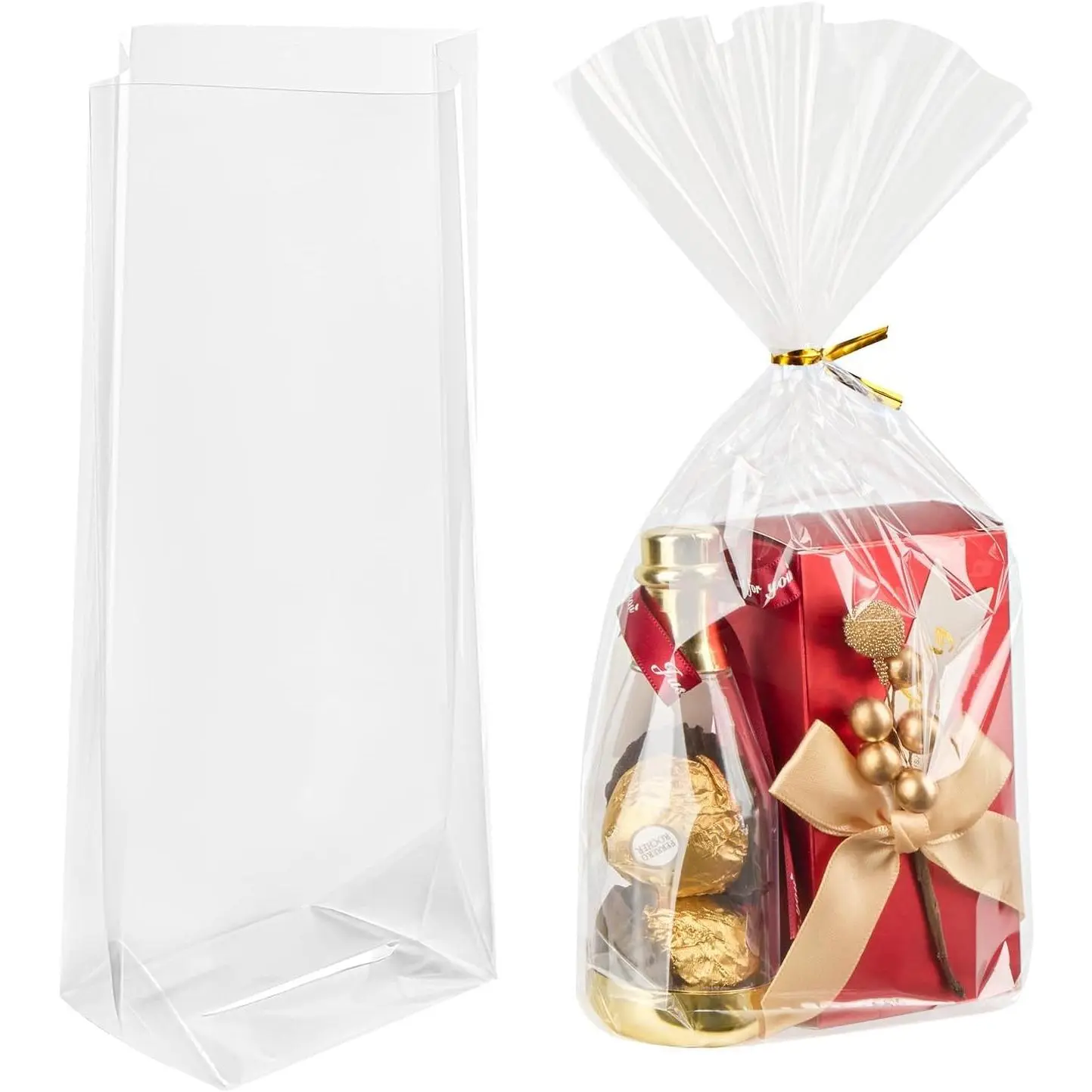 100 count 8x11x3 Inch Flat Bottom Gusset  Bags