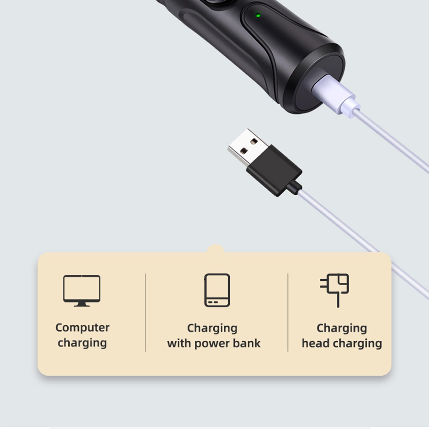 Pet Electric Nail Grinder, 1 Box Pet Nail Trimmer with LED Light, 2-Speed Ultra-silent Pet Nail Clipper Set, Professional Pet Grooming Tool, Christmas Gift