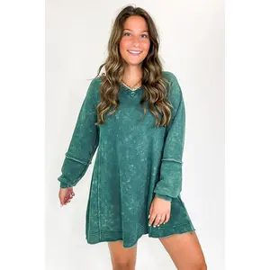Stoneflow Mineral Washed Oversized A-Line Dress Back In Stock