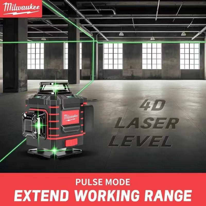 Milwaukee Degree Vertical Cross Laser Level 360 Green Beam  Horizontal And Rechargeable Battery Tools cycle groover