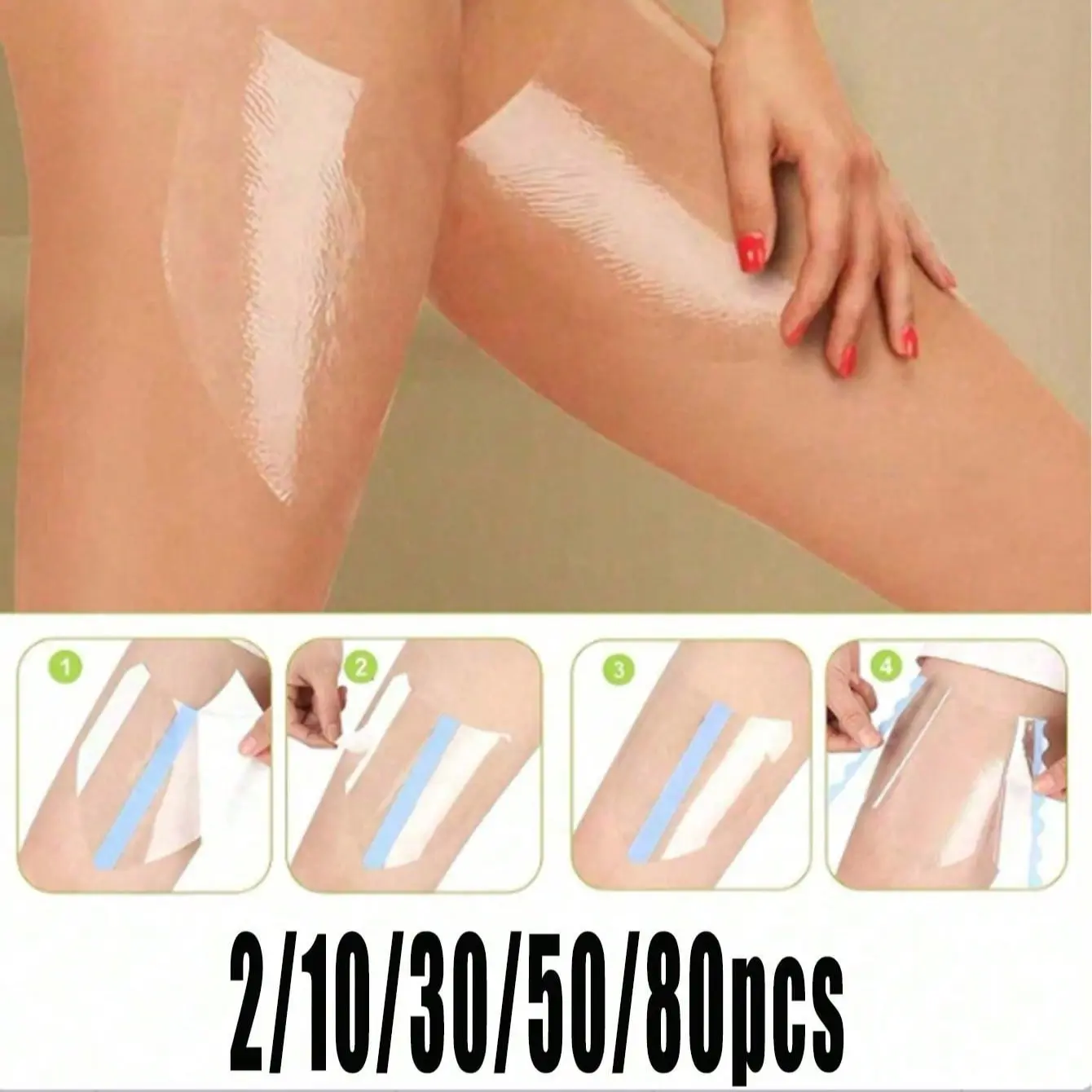 Leg Lifting Tape, Invisible High-Quality Adhesive Body Tape, Transparent Anti-Friction Skin Tightening, for Inner Thighs, 2/10/30/50/80 Pieces