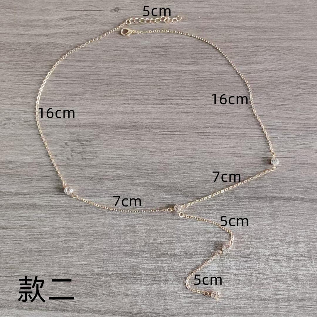 Luxury Gold Layered Necklace Set For Women Dainty CZ Pendant Lariat Y Necklace Bridal Gift For Her