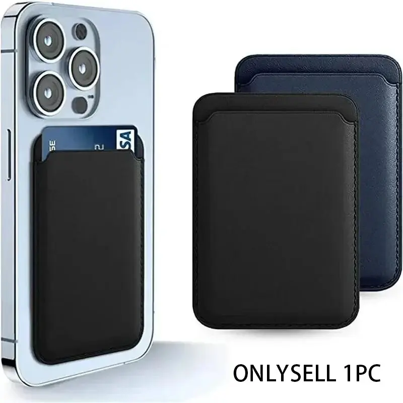 Premium Faux Leather Magnetic Card Wallet Holder with iPhone 17 16 15 14 13 12 Series - Sleek Black Design for Secure Card Storage & Easy Access, Magnetic Wallet | Elegant Accessory | Precise Cutout, Magnetic Phone Wallet, Phone Accessories