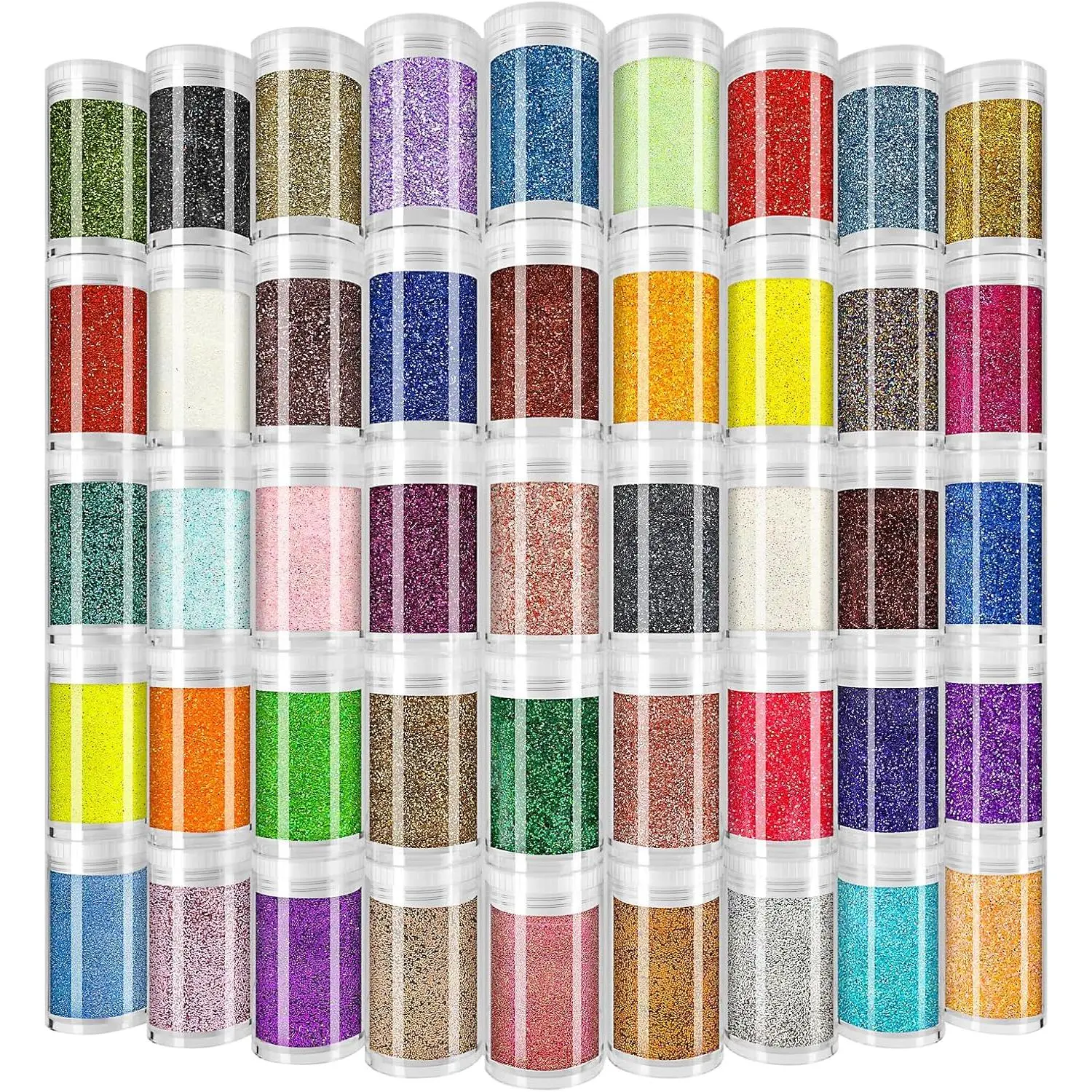 45-Color Ultra Fine Hexagonal Resin Glitter Powder Set, 260g Fade-Resistant Jar, Holographic Nail Art Glitter for Epoxy Resin, Body & Face Hair Decor, Arts Crafts Tumbler Supplies