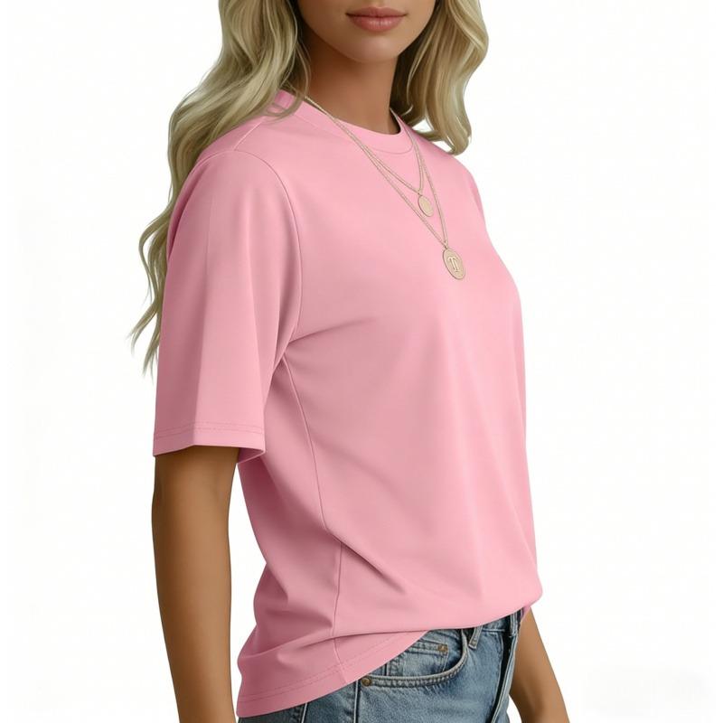 100% cotton,Women's Half Sleeve T Shirts,Short Sleeve Basic Crew Neck Tops,Elbow Length Casual Loose Fit Summer Tees, comfortable, oversized 100% cotton,Women's Half Sleeve T Shirts,Short Sleeve Basic Crew Neck Tops,Elbow Length Casual Loose Fit Summer Tees, comfortable, oversized