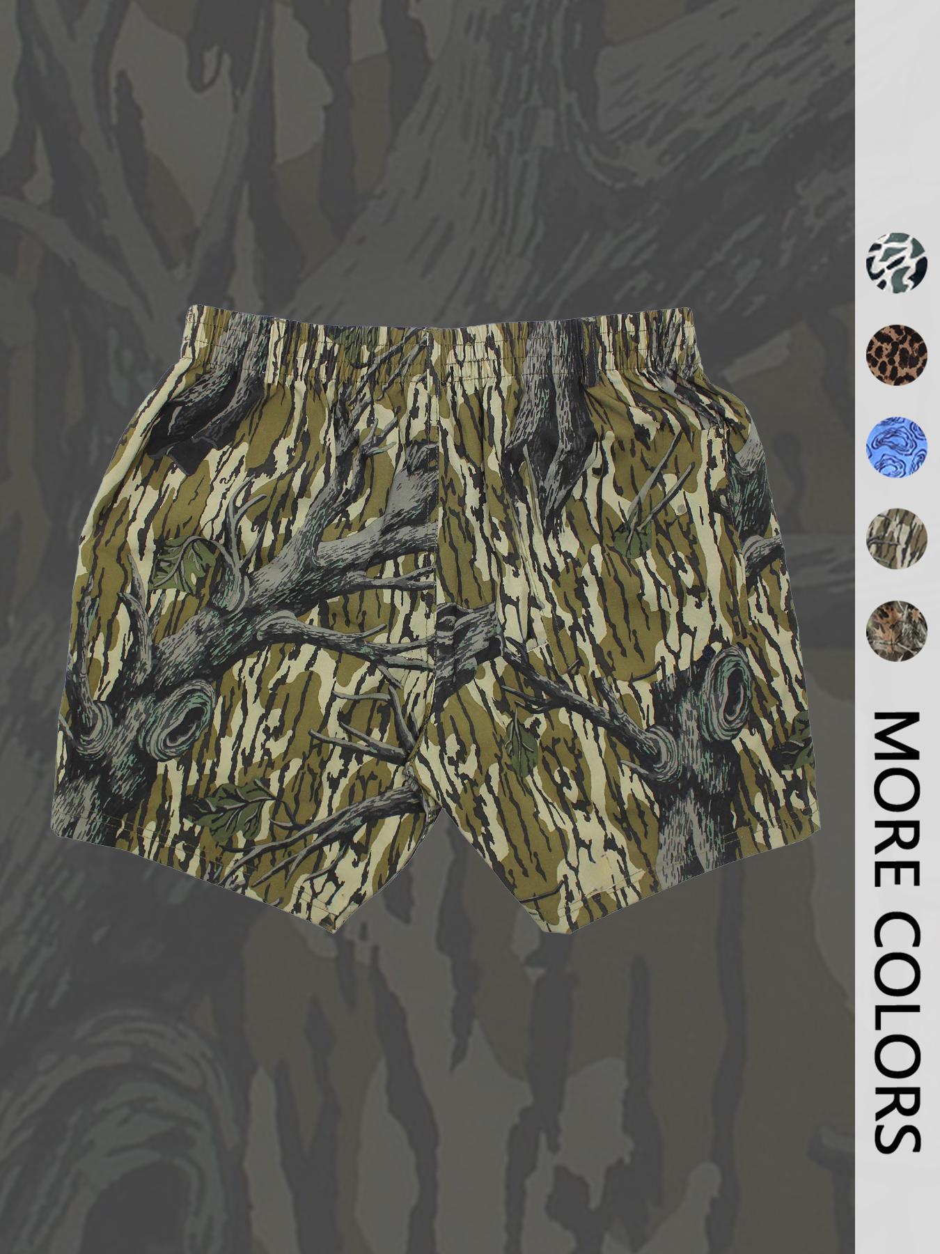 Men's Regular Fit Letter Print Camo Shorts, Casual Comfy Breathable Shorts for Summer, Men's Bottoms for Daily Wear