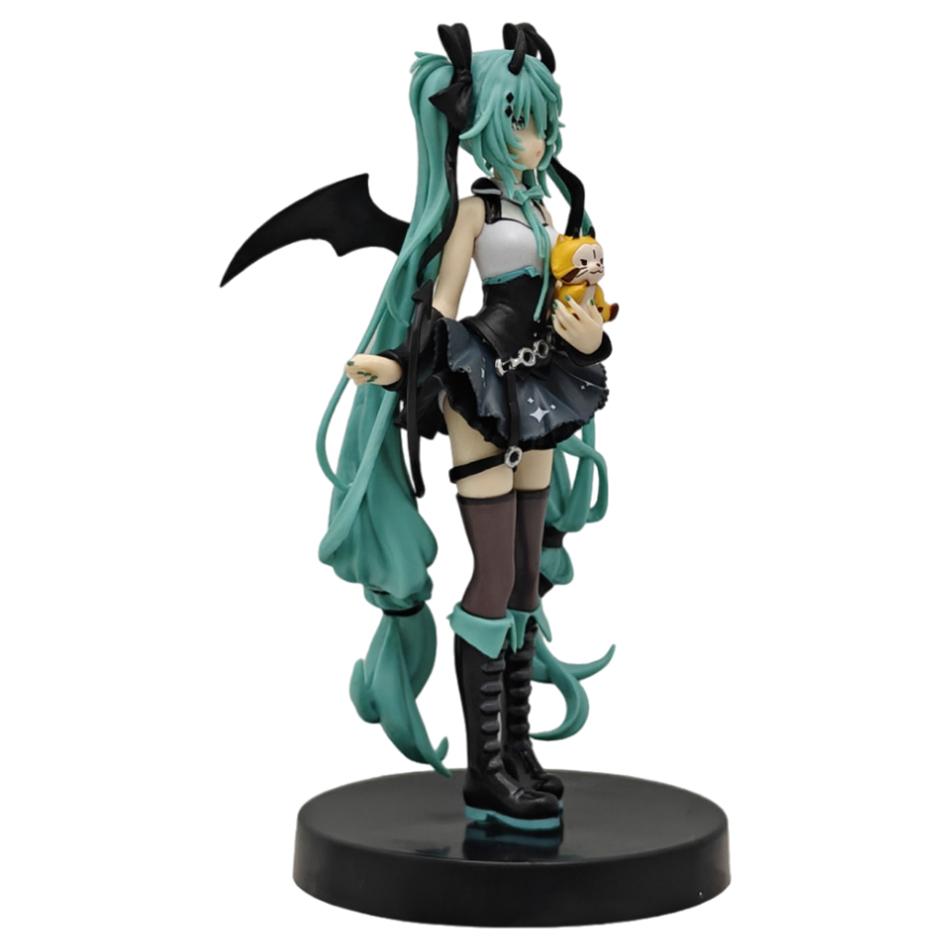 Anime Hatsune Miku Cos Raccoon Demon Cat Ears Cinnamoroll Kawaii Miku Girl Anime Figure PVC Collection Model Doll Toy