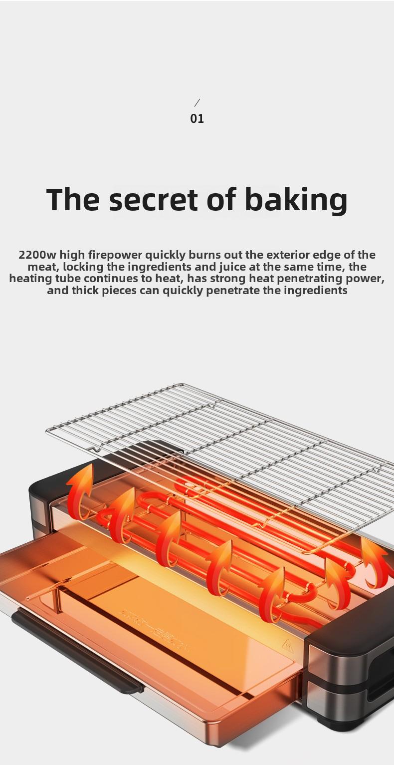 Electric Grill Household BBQ Grill Grill Indoor Skewer Household Electric Grill