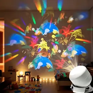 Dynamic Ocean Life Projector Night Light, USB Powered LED Projector, Ideal for Bedroom, Living Room, Office, Battery-Free, Festive Decor