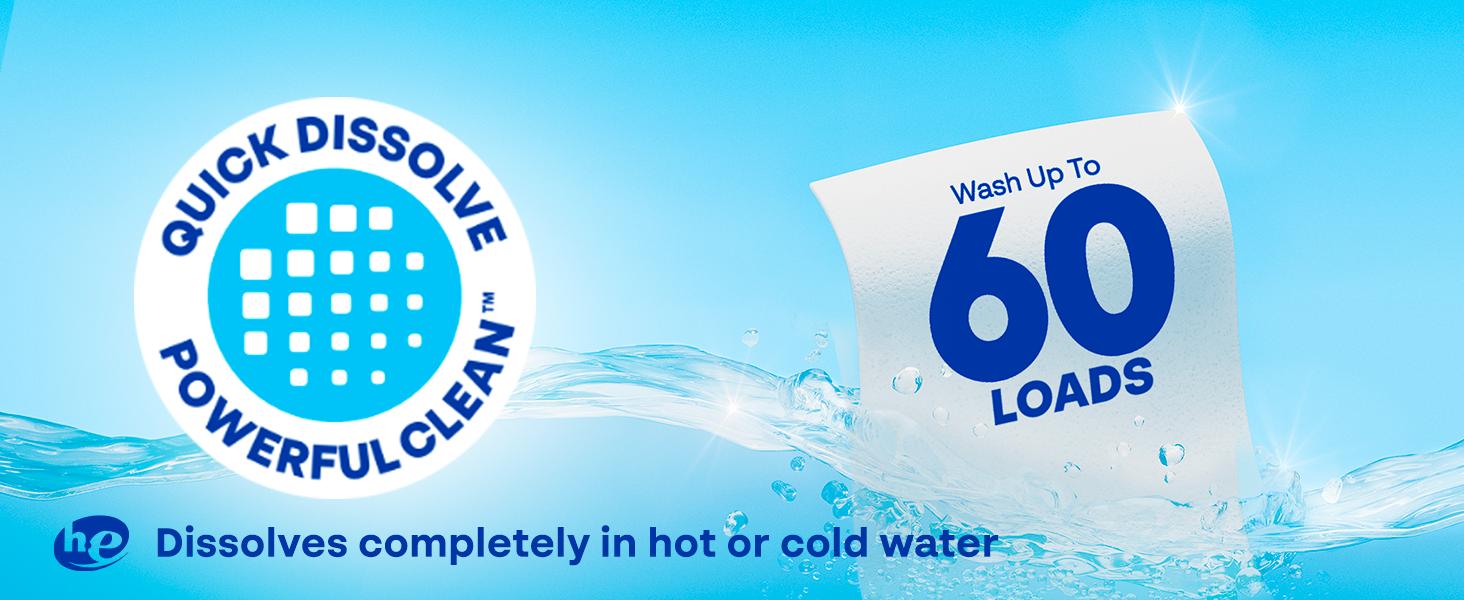 Earth Breeze Laundry Detergent Sheets Fresh Scent - 60 Loads Eco Liquidless Soap - Travel-Friendly for Hot & Cold Cycles, Tackles Tough Stains & Odors - Gentle on Skin, 30 Ct