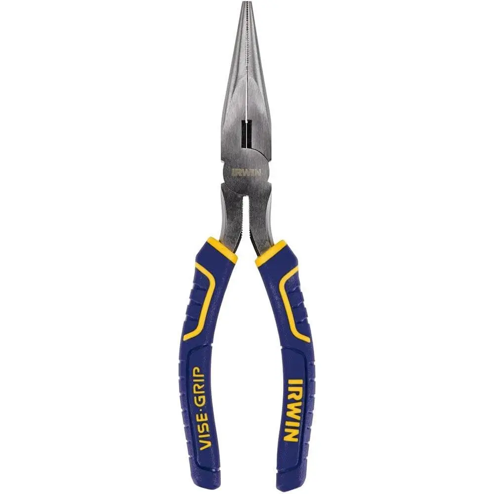 IRWIN VISE-GRIP Long Nose Pliers with Wire Cutter, 8-Inch (2078218)