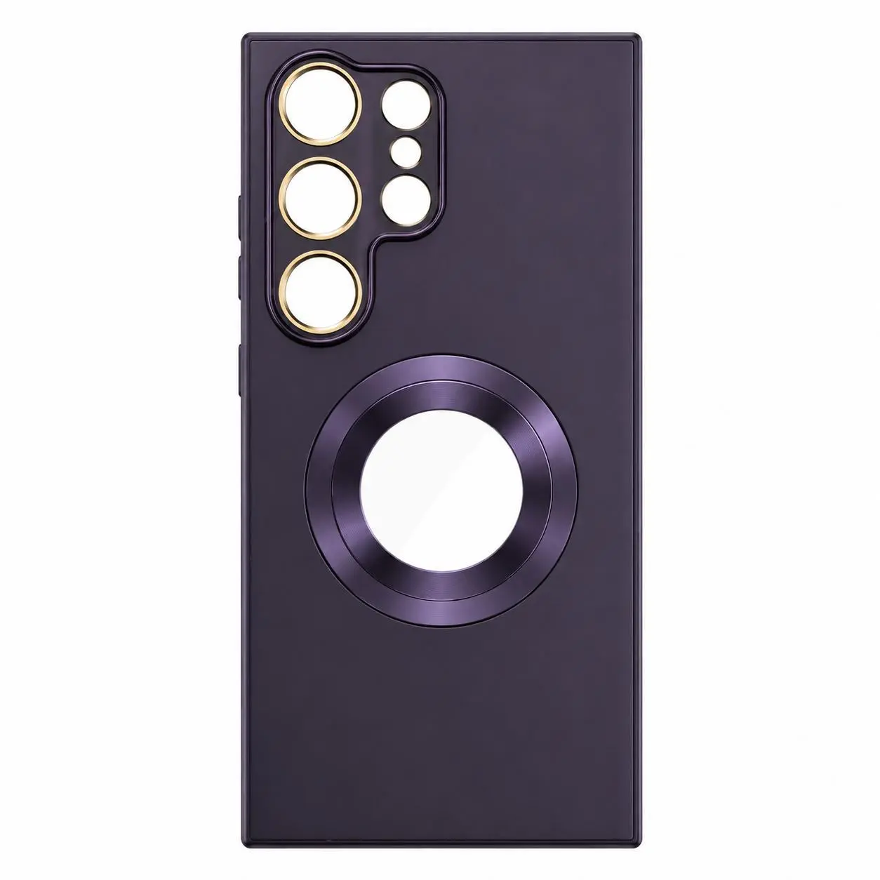 Luxury Magnetic Wireless Charging Smartphone Casing with Large Viewing Window, Handheld Device Protection For Samsung S26 S25 S24 S23 S22 Ultra Plus FE, Devices