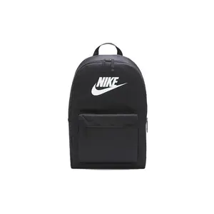 Nike Heritage Logo Polyester Laptop Backpack for Students and Couples, Classic Style in Black