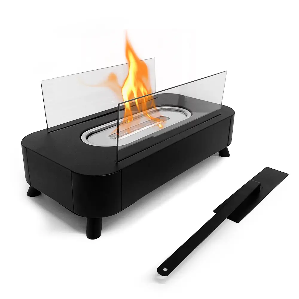 Tabletop Fire Pit - Portable Ventless Mini Fireplace Indoor Outdoor, Smokeless Table Top Firepit Bowl S'mores Maker, Cozy Aesthetic Room Decor, Christmas Holiday Gift Ideas, Housewarming Birthday Gifts for Men Women Mom Dad, Apartment Friendly Patio