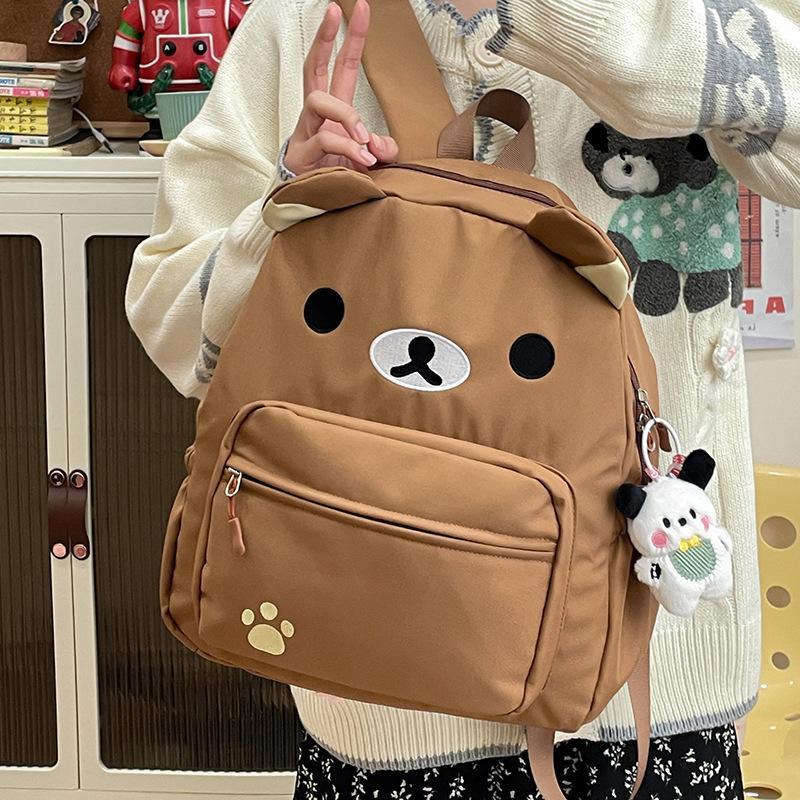 Rilakkuma Backpack Women Anime Relax Bear Student School Bags Girls Boys Outdoor Sport Travel Fashion Rucksack Gift Hot Sales