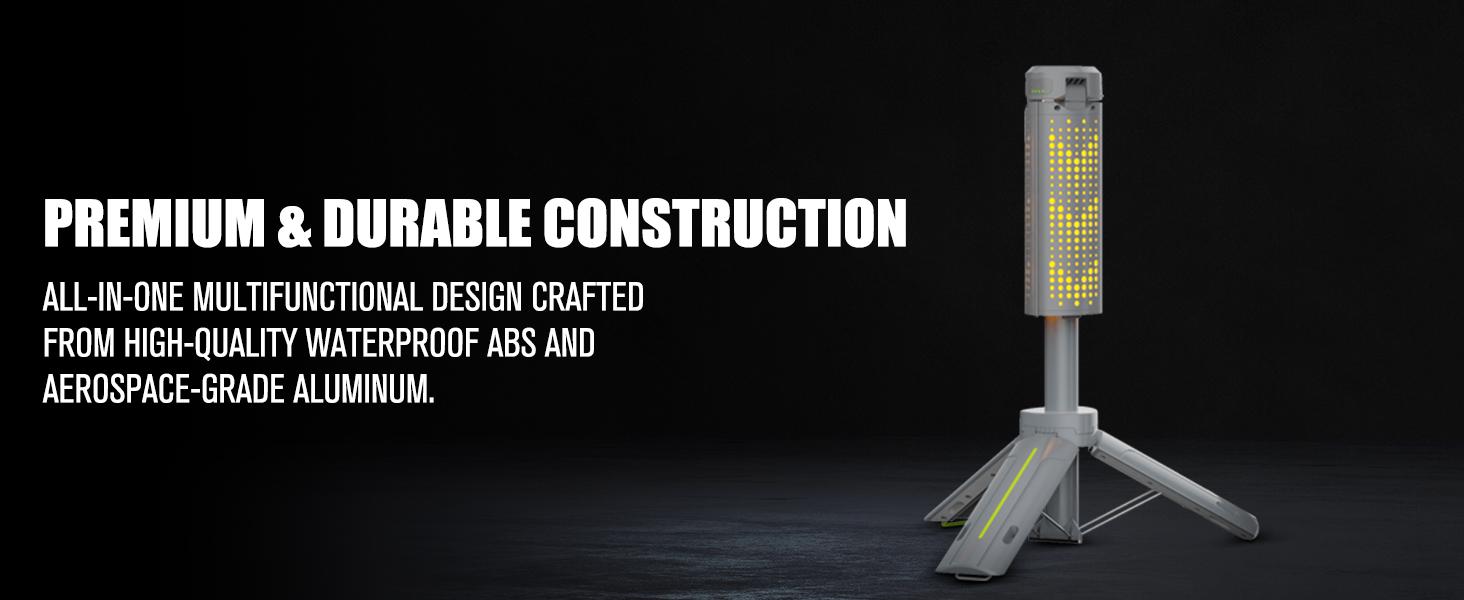 40" Telescopic Camping Lights with Stand, 8000mAh Rechargeable LED Work Light & Camp Lantern, 1000LM Portable Tripod Lamp, 20H Runtime for Power Outages, Survival Gear and Camping Essentials 40" Telescopic Camping Lights with Stand, 8000mAh Rechargeable LED Work Light & Camp Lantern, 1000LM Portable Tripod Lamp, 20H Runtime for Power Outages, Survival Gear and Camping Essentials