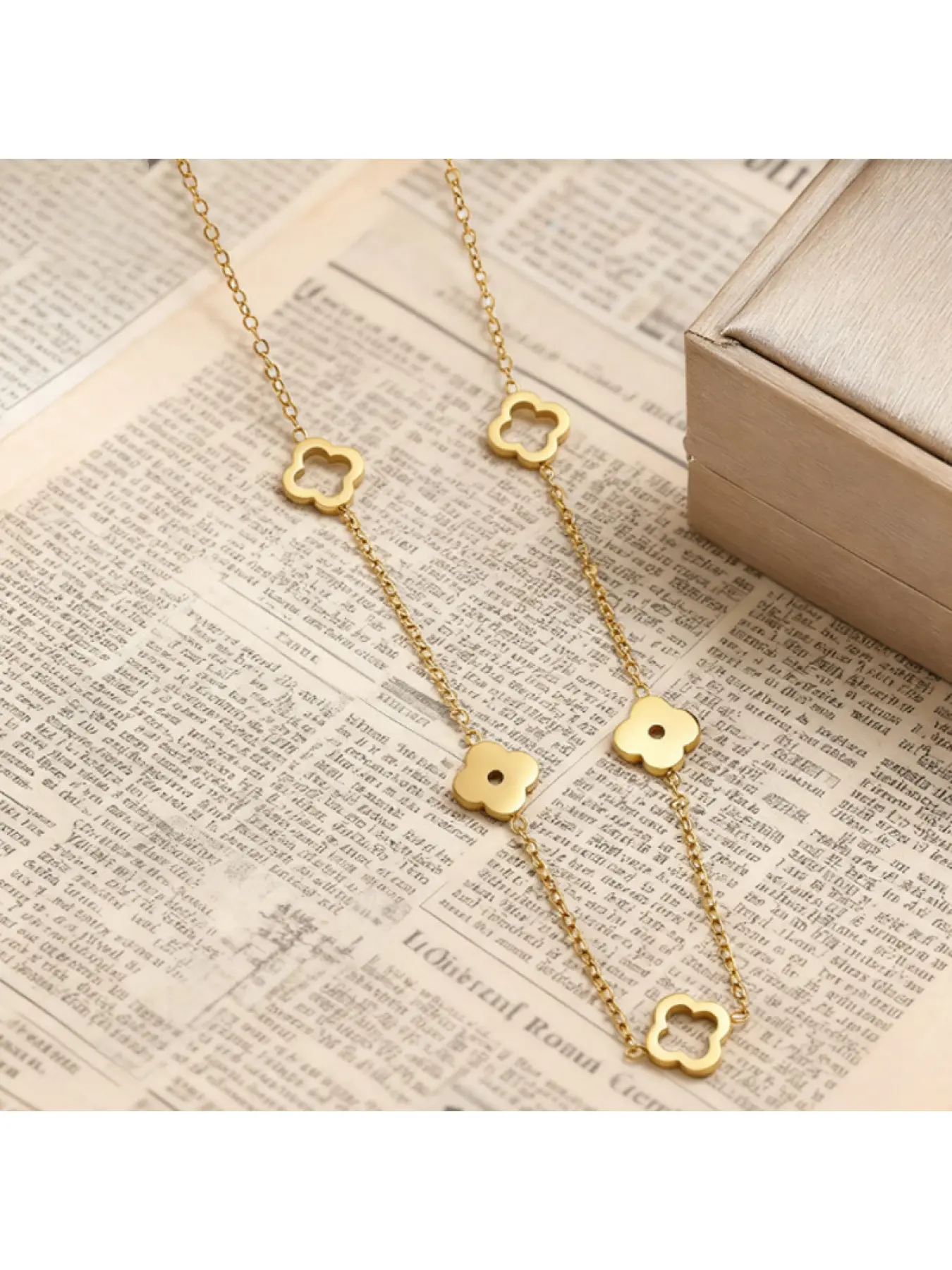 18k Gold Necklace for Women Dainty Gold Plated Necklace With Waterproof Adjustable Link Chain Necklace Trendy Gold Necklace Jewelry