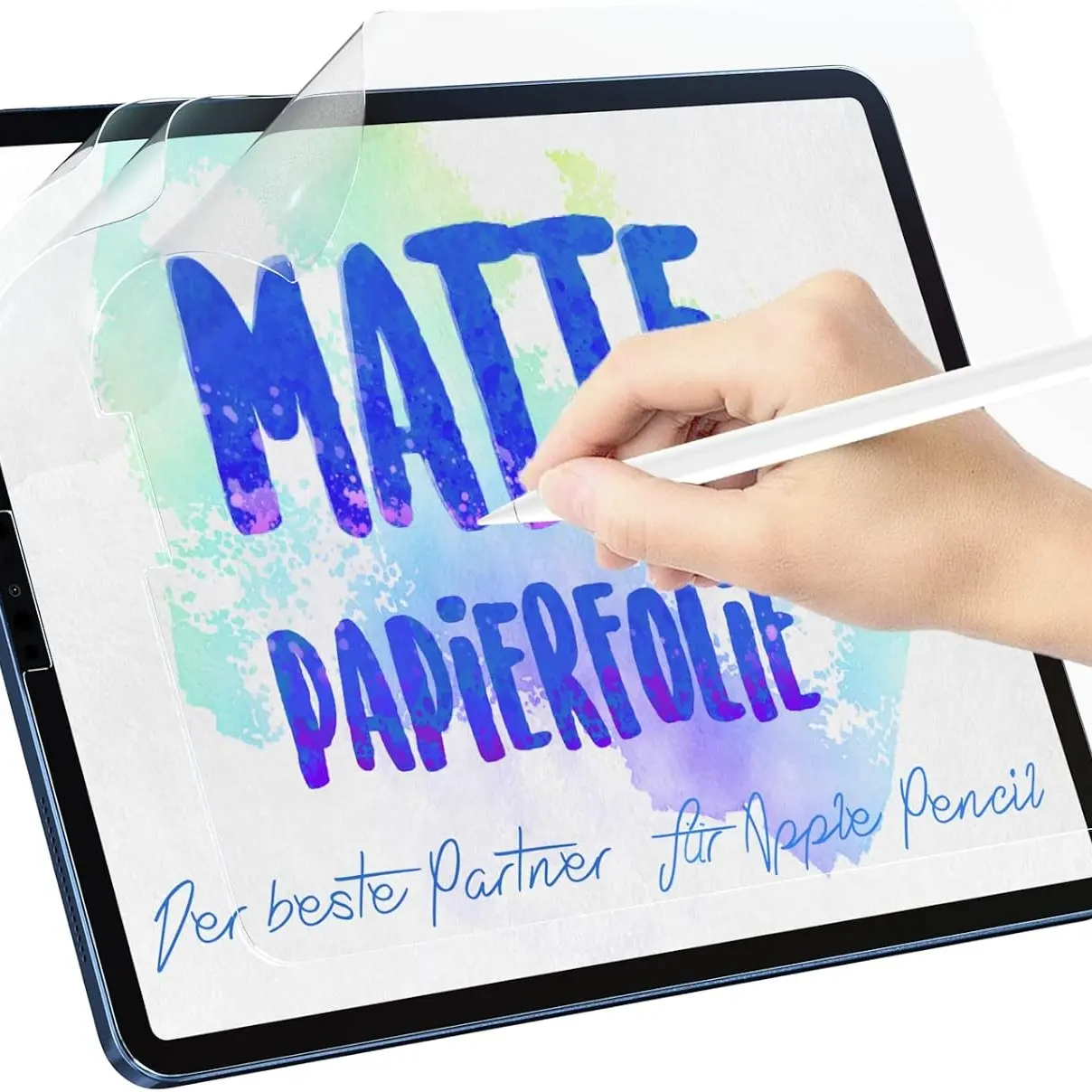 3-Pack Matte Paper-Like Film Screen Protector for iPad Air 6/7/8 13-Inch, Anti-Glare, Comfortable Touch, Pet Material, Ideal for Drawing Notes