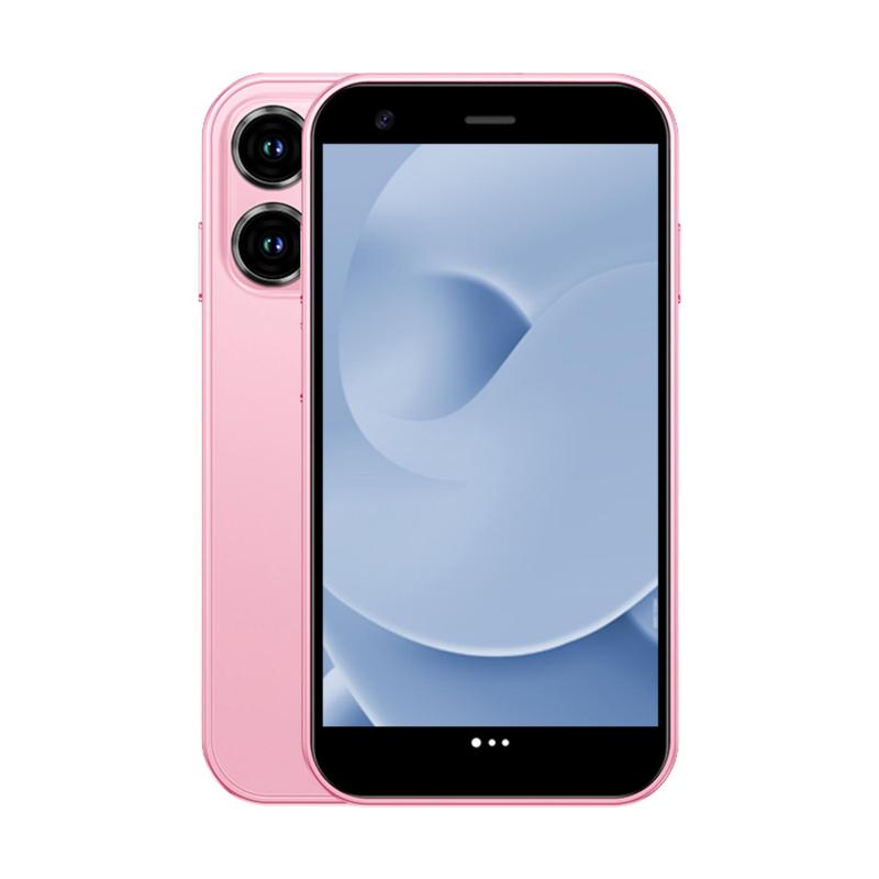 FUFFi Mini Smart Phone, 3.0 Inch Dual Card 3G Android 8.1 Phone, 2GB + 16GB GPS Bluetooth-compatible WiFi Portable Small Smart Phone, Learning Machine, Pink Learning Tablet, Learning Tool