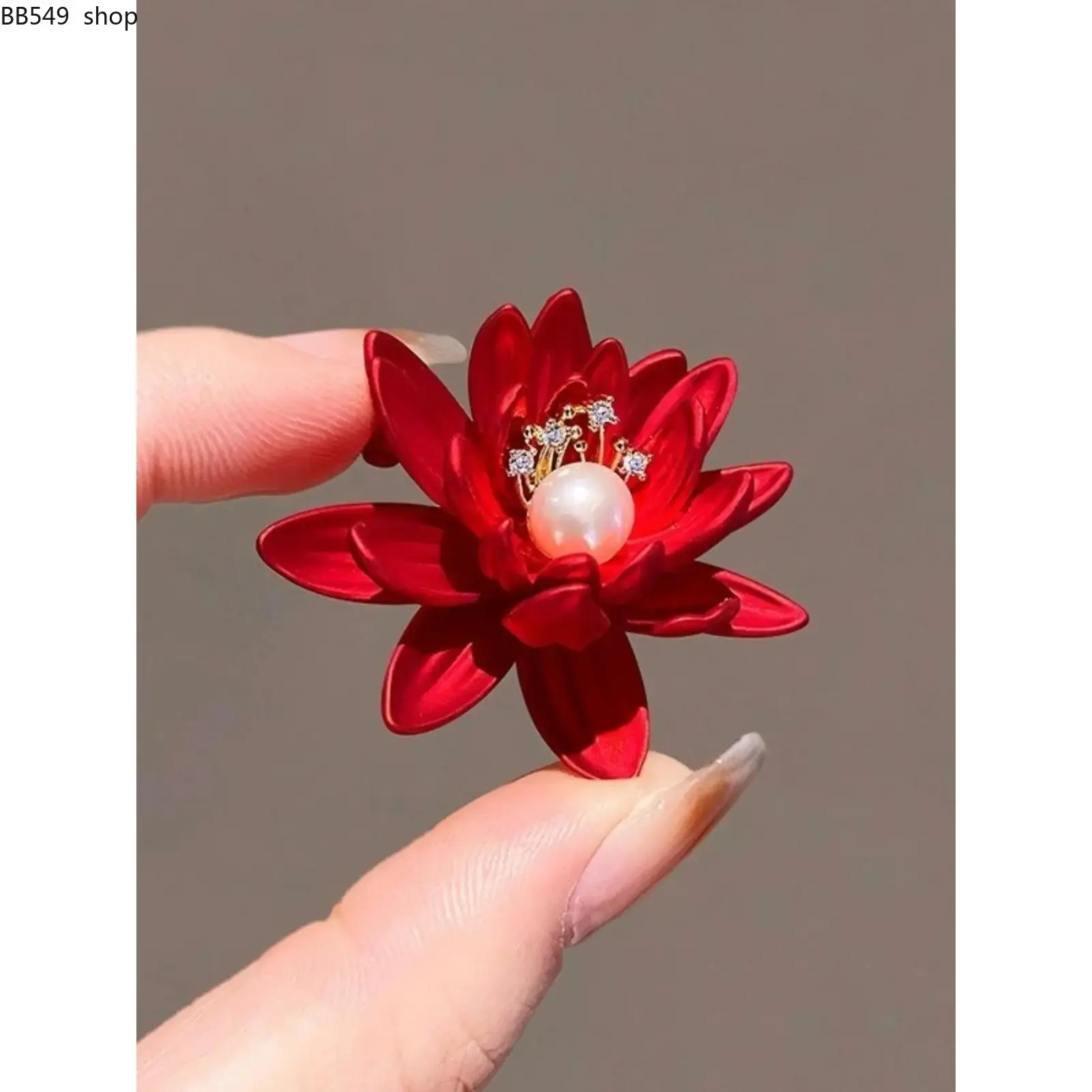 Lotus Design Brooch, Fashionable Flower Design Brooch for Women & Men, Enamel Pin, Floral Pins Suitable for Backpacks, Jeans, Scarves, Hats Decoration, Fashion Accessory, Fashion Pearl Brooch, Flower Accessories